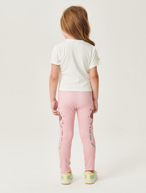 Blusa Menina com Aplicação de Strass Natural Abrange