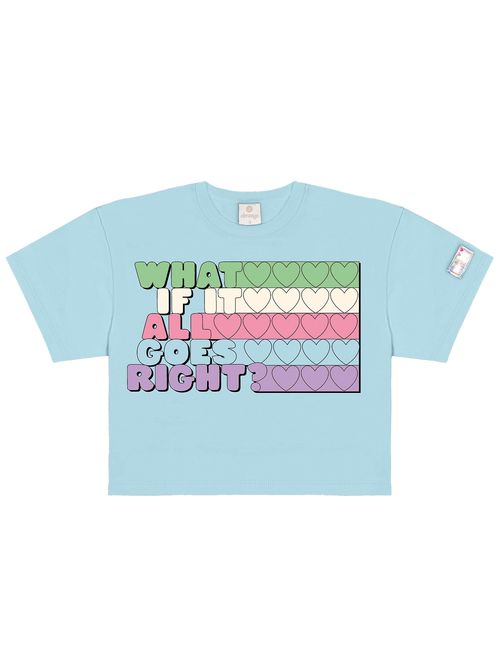 Blusa Boxy Over Azul Abrange