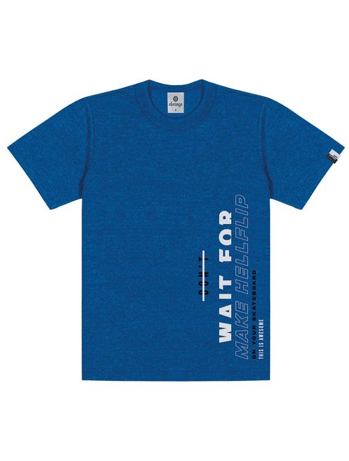 Camiseta Estampada Azul Abrange