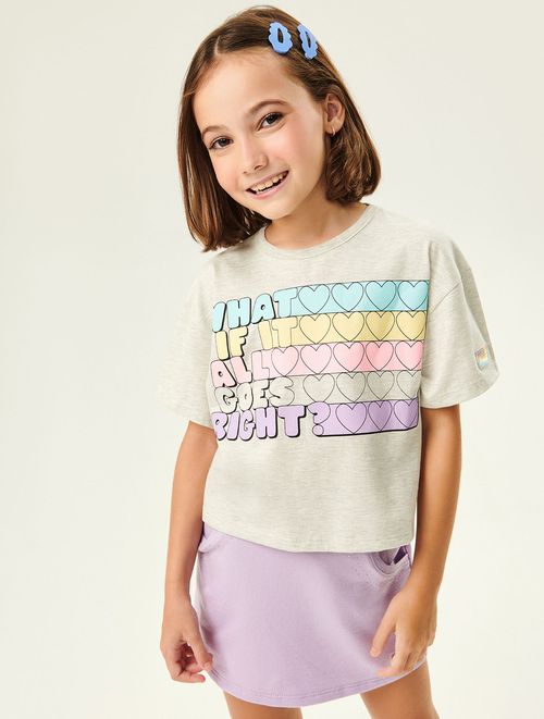 Blusa Boxy Over Azul Abrange