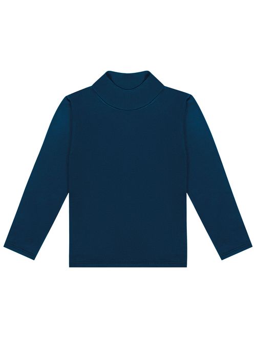 Blusa Gola Alta Térmica Azul Marinho Abrange