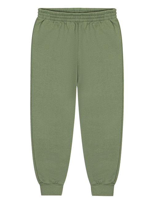 Calça Básica Com Punho Verde Abrange