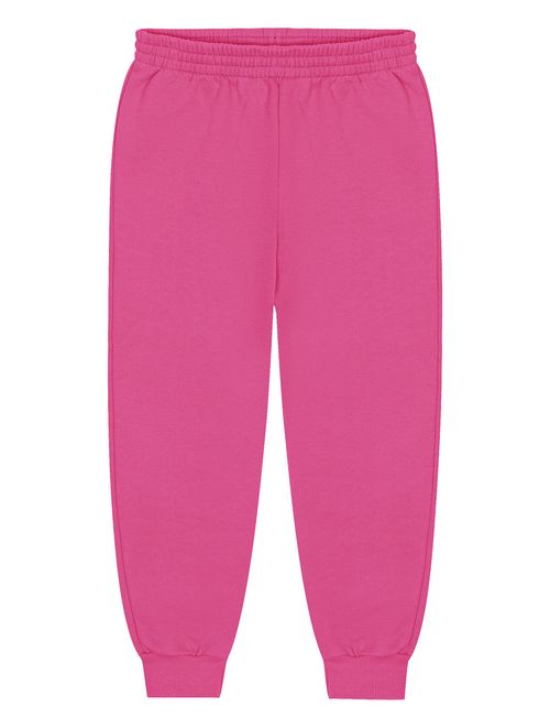 Calça Básica Com Punho Rosa Abrange