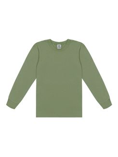 Camiseta Básica Com Punho Verde Abrange
