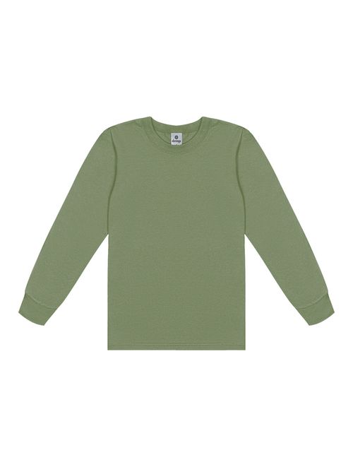 Camiseta Básica Com Punho Verde Abrange