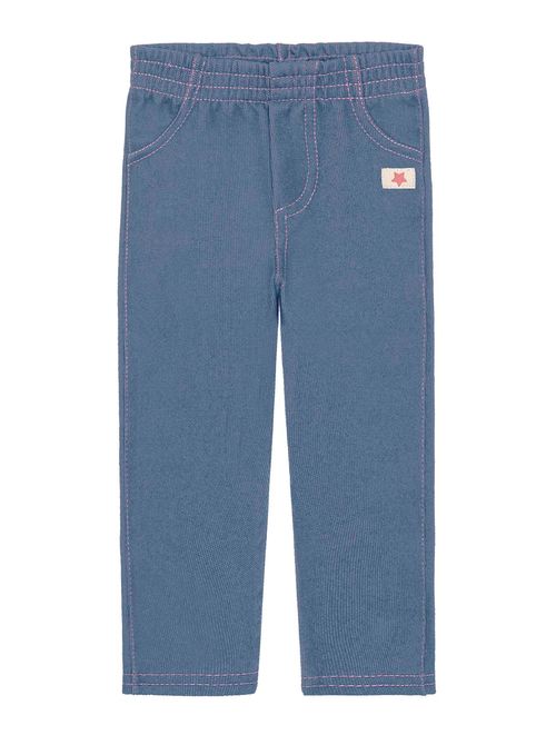 Calça Azul Jeans Médio Abrange