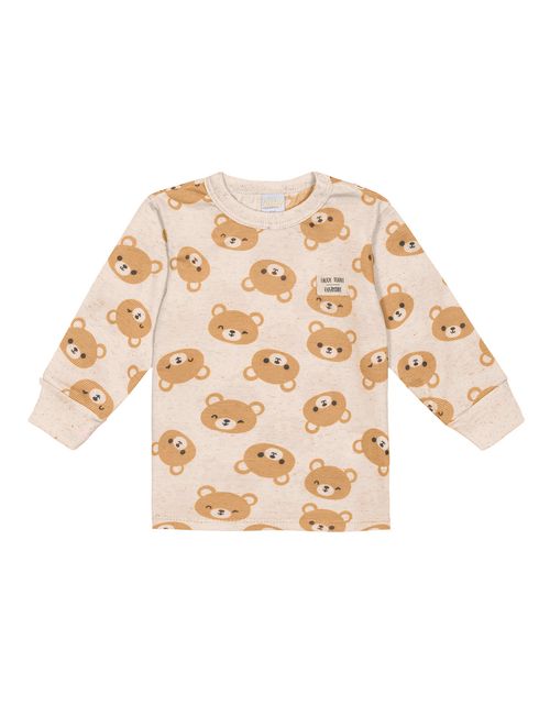 Camiseta Ursinho Bege Abrange