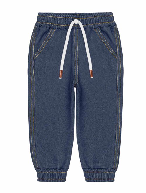 Calça Jogger Jeans Escuro Abrange