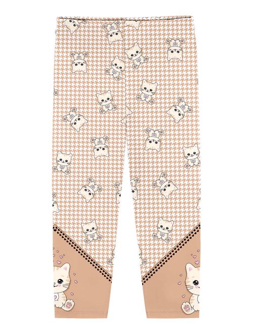 Legging Total Print Bege Abrange