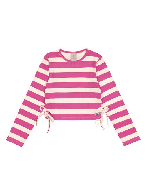 Blusa Listrada Rosa Abrange