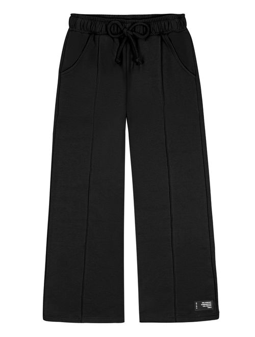 Calça Wide Leg Básica Preto Abrange