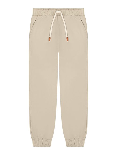 Calça Jogger Sarja Bege Abrange