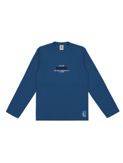 Camiseta Recorte Frontal Azul Abrange