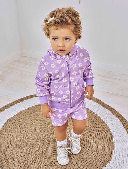 Conjunto Groovy Jaqueta E Short Lilás Abrange