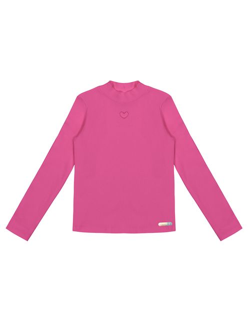 Blusa Com Bordado Vazado Pink Abrange