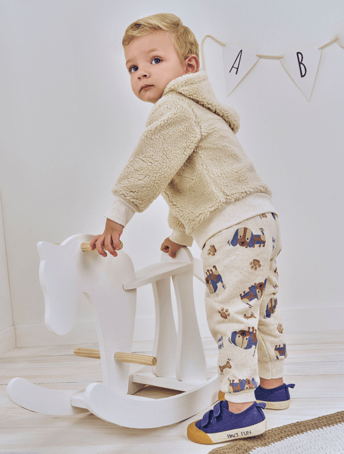 Conjunto Body  Calça E Jaqueta Pelo Azul Marinho E Bege Abrange