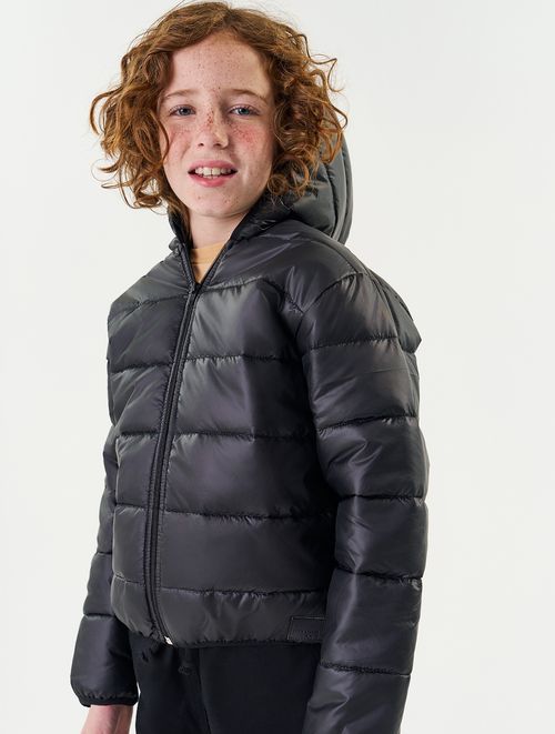 Jaqueta Puffer Preto Abrange