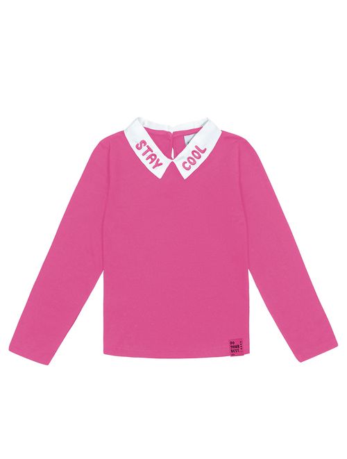 Blusa Com Gola Rosa Catavento