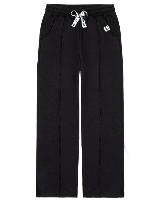 Calça Wide Leg Preto Catavento