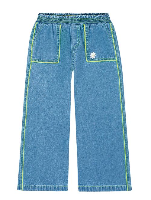 Calça Wide Leg Jeans Médio Catavento