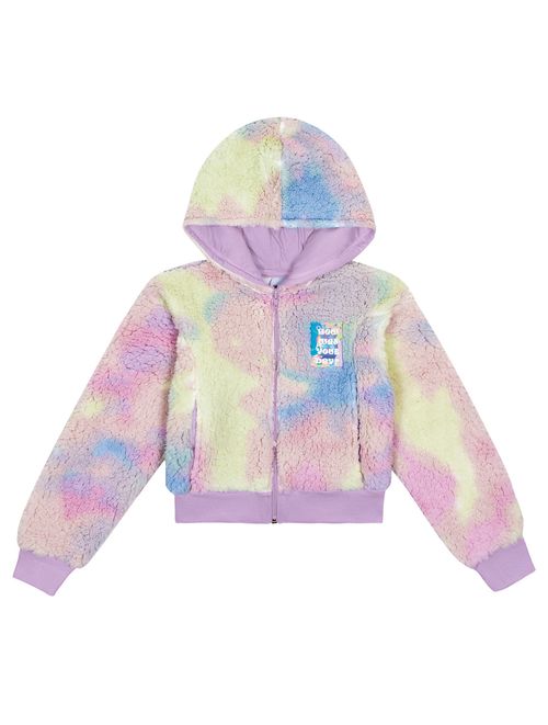 Jaqueta Em Pelo Tie Dye Lilás Catavento