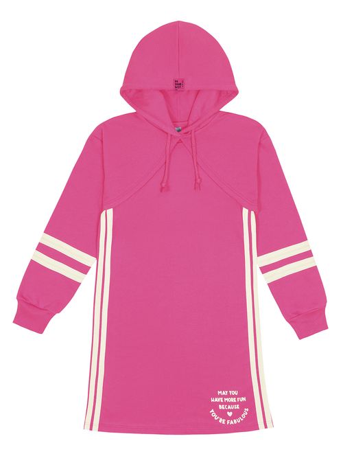 Vestido Com Sobreposição Rosa Catavento