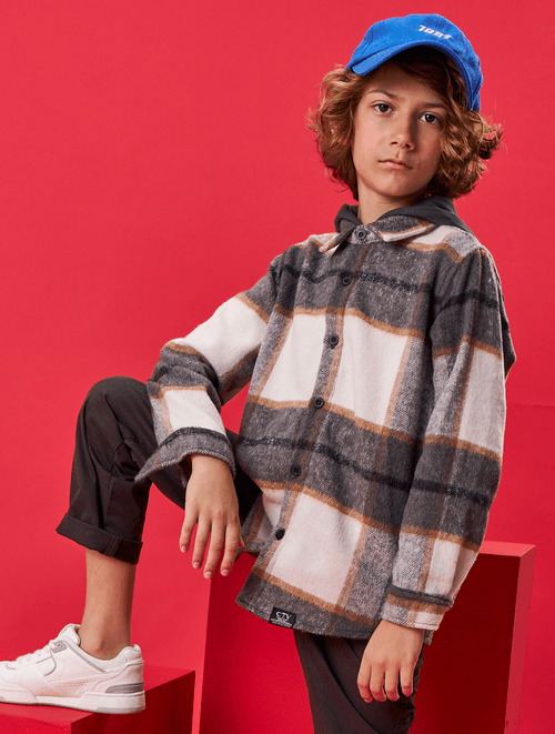 Camisa Com Capuz Removível Chumbo Catavento