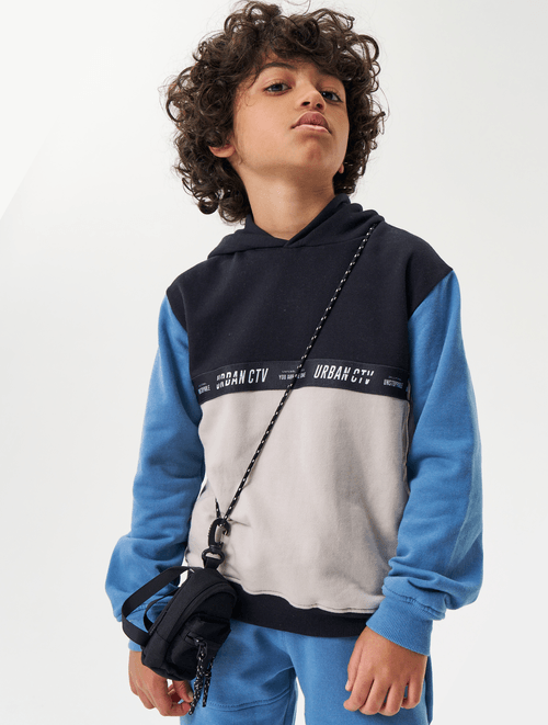 Conjunto Blusão Com Recorte E Calça Azul Catavento