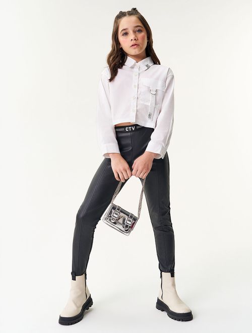 Camisa Com Bolso Branco Catavento