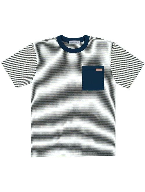 Camiseta Infantil Menino Listras Azul Marinho Divertto