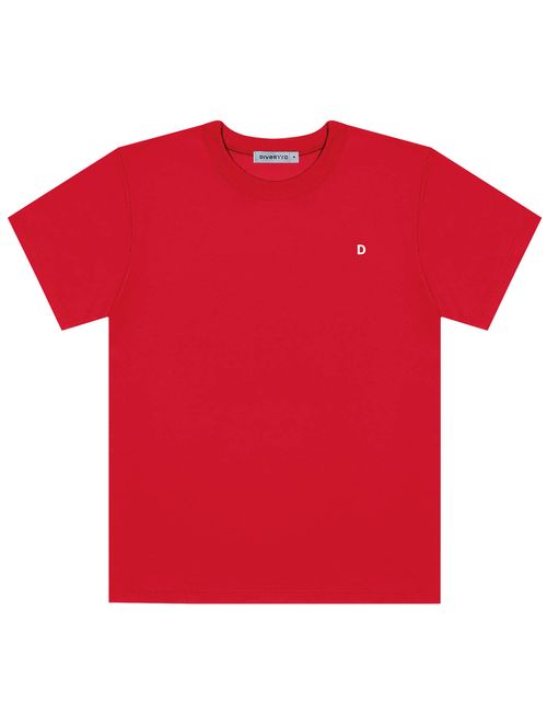 Camiseta Infantil Menino Básica Vermelho Divertto