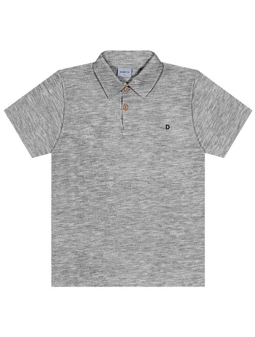 Camisa Polo Infantil Menino Básica Mescla Divertto