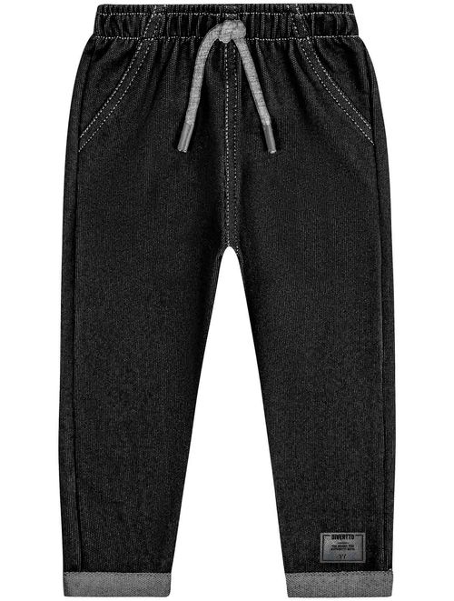 Calça Bebê Menino Jeans Preto Divertto