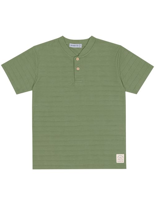 Camiseta Infantil Menino Básica Verde Divertto