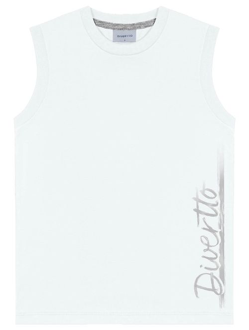 Regata Infantil Menino Branco Divertto