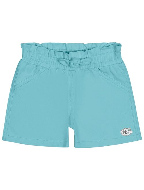 Short Bebê Menina Sarja Azul Cinti