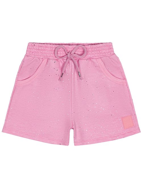 Short Infantil Menina Glitter Rosa Cinti