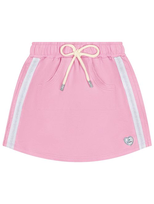 Short-Saia Infantil Menina Com Bolso Rosa Cinti