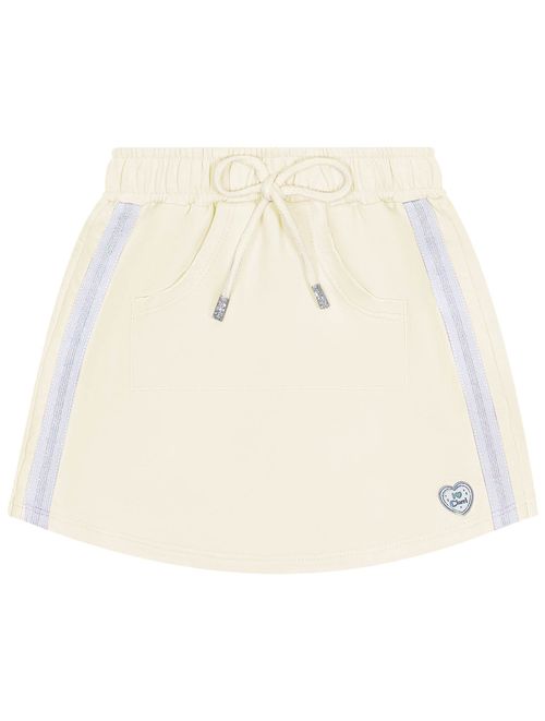 Short-Saia Infantil Menina Com Bolso Natural Cinti