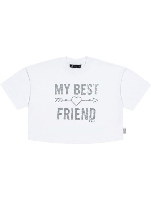 Blusa Teen Feminina My Best Friend Branca Dway