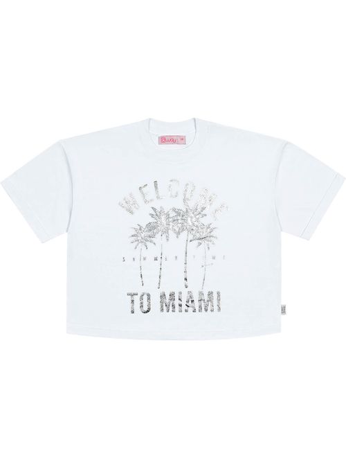 Blusa Teen Feminina Welcome To Miami Branco Dway