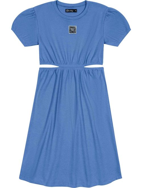 Vestido Teen Feminino Azul Dway