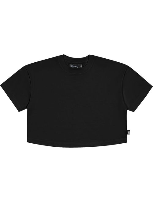 Blusa Teen Feminino Básica Preto Dway