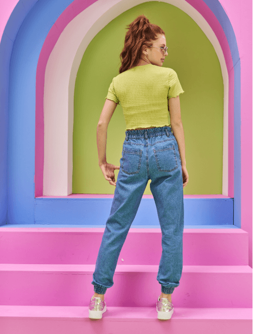 Blusa Teen Feminino Lastex Verde Dway