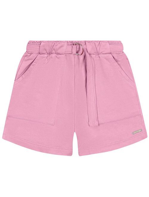 Short Infantil Menina Com Cinto Rosa Catavento