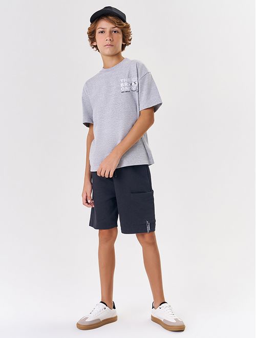 Bermuda Infantil Menino Preto Catavento