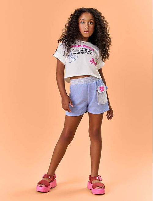 Blusa Infantil Menina Think Brave Natural Catavento