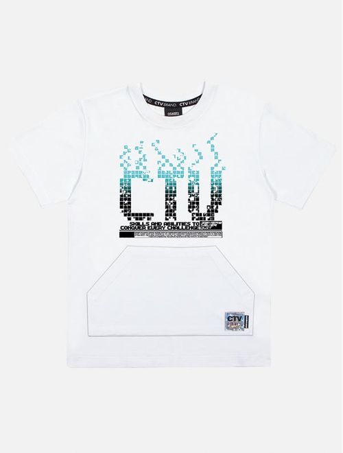 Camiseta Infantil Menino Qrcode Branco Catavento