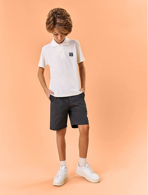 Camisa Polo Infantil Menino Básica Verde Catavento