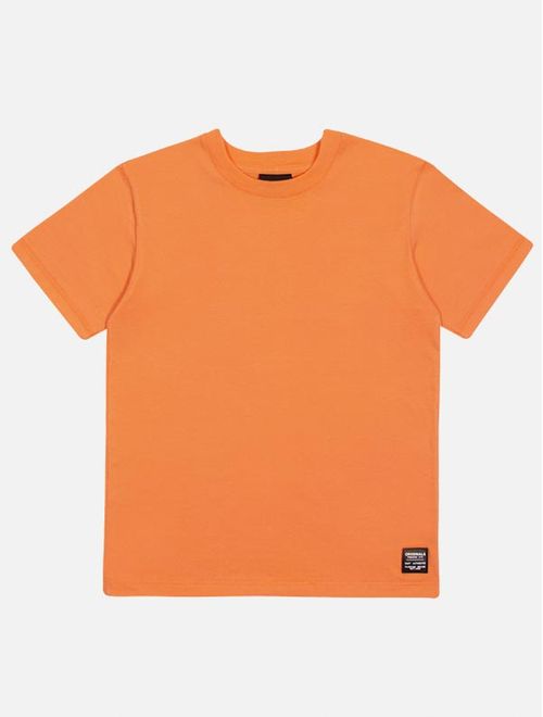 Camiseta Infantil Menino Básica Laranja Catavento